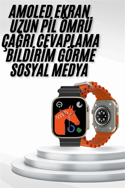Yeni Nesil Akıllı Saat Müzik Dinleme Bildirim Görme Sesli Asistan Desteği Yeni Nesil