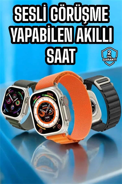 Yeni Nesil Akıllı Saat Nabız Ölçer Sağlık Ölçer ve Kalori Ölçer Uyku Takibi NFC Özelliği