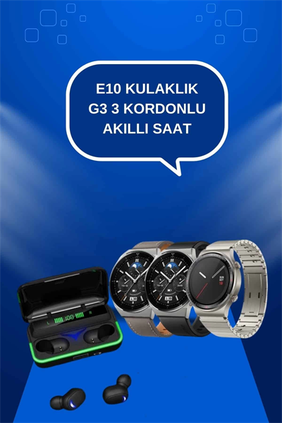 Yeni Nesil Akıllı Saat Ve Bluetooth Kulaklık Titreşim Bildirimleri Uyku Takibi