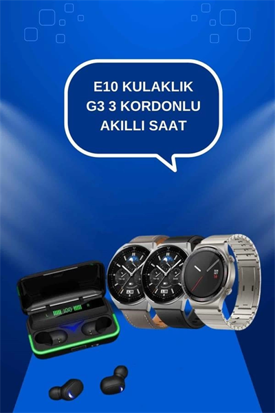 Yeni Nesil Akıllı Saat Ve Bluetooth Kulaklık Titreşim Bildirimleri Uyku Takibi