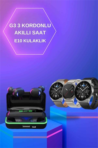 Yeni Nesil Akıllı Saat Ve Bluetooth Kulaklık Titreşim Bildirimleri Uyku Takibi