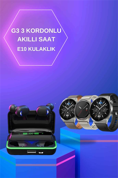 Yeni Nesil Akıllı Saat Ve Bluetooth Kulaklık Titreşim Bildirimleri Uyku Takibi