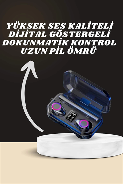 Yeni Nesil Akıllı Saat ve Bluetooth Kulaklık Kampanyası Dijital Göstergeli Powerbankli