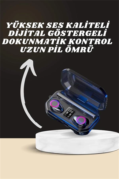 Yeni Nesil Akıllı Saat ve Bluetooth Kulaklık Kampanyası Dijital Göstergeli Powerbankli