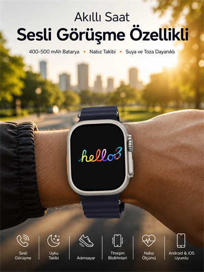 Yeni Nesil Arama Cevaplayan Uyku ve Sağlık Takibi GPS Özelliği