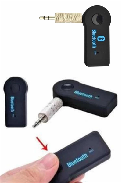 Yeni Nesil Bluetooth Aux Araç Kiti Siyah TV Tablet Telefon Araç Araba