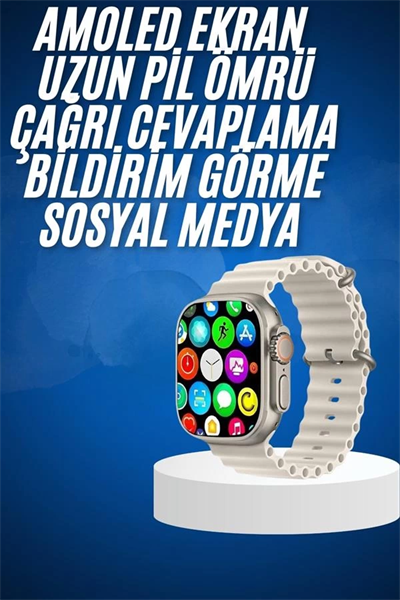 Yeni Nesil Bluetooth Bağlantılı Akıllı Saat Sosyal Medya Girişli Uyku Takibi