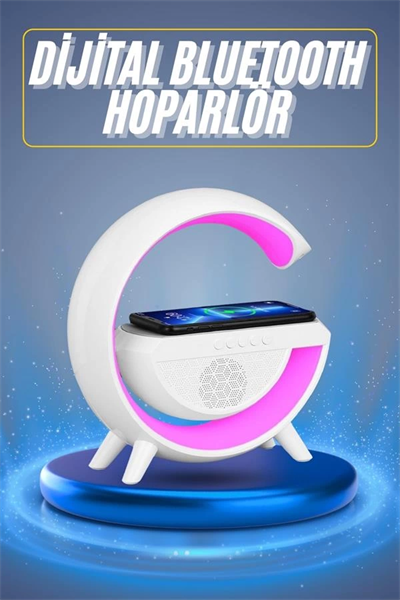 Yeni Nesil Bluetooth Hoparlör Speaker 5.0 Taşınabilir G Şeklinde Powerbankli
