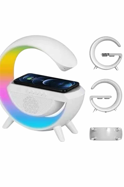 Yeni Nesil Bluetooth Hoparlör Speaker 5.0 Taşınabilir G Şeklinde Powerbankli