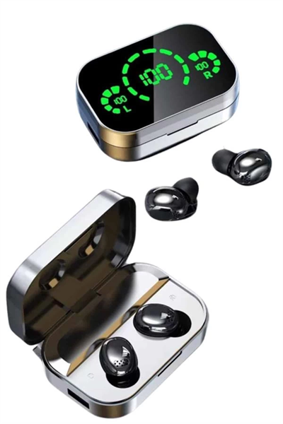 Yeni Nesil Bluetooth Kulaklık Çağrı Cevaplayabilen Dijital Göstergeli Powerbankli