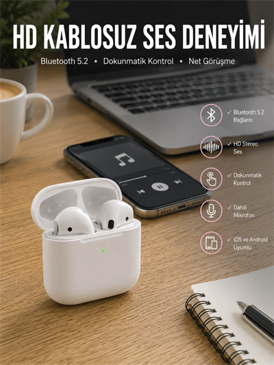 Yeni Nesil Bluetooth Kulaklık Eller Serbest Aramalar ve Yüksek Kaliteli Ses İçin İdeal Kulaklık