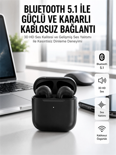Yeni Nesil Bluetooth Kulaklık İOS Android Uyumlu HD Ses Performansı