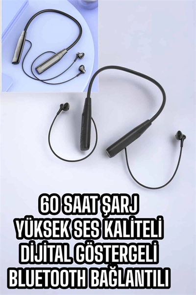 Yeni Nesil Bluetooth Kulaklık Kablolu Kulak İçi Dijital Göstergeli