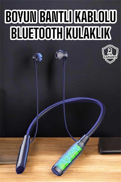Yeni Nesil Bluetooth Kulaklık Kablolu Kulak İçi Dijital Göstergeli