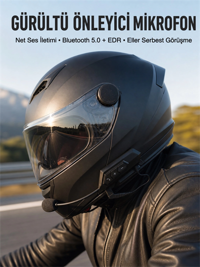 Yeni Nesil Dinleme Ve Konuşma Özellikli Intercom Kask Kulaklığı 5.0 Bluetooth