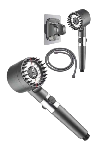 Yeni Nesil Duş Başlığı Paslanmaz Çelik Masaj Etkili Ergonomik Tasarım Su Basınçlı