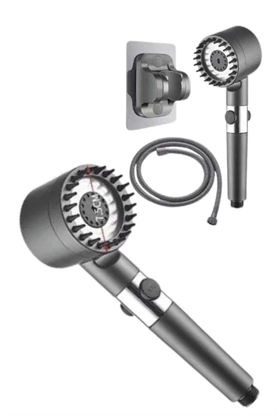 Yeni Nesil Duş Başlığı Paslanmaz Çelik Masaj Etkili Ergonomik Tasarım Su Basınçlı