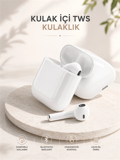 Yeni Nesil HD Ses ve Dokunmatik Kontrol Akıllı ve Şık Bluetooth Kulaklık