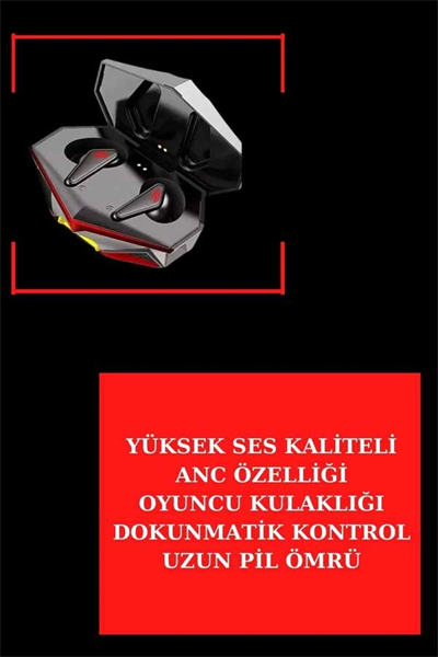 Yeni Nesil Pembe Dokunmatik Ekran Akıllı Saat ve Oyuncu Kulaklığı Kablosuz Bluetooth Kulaklık