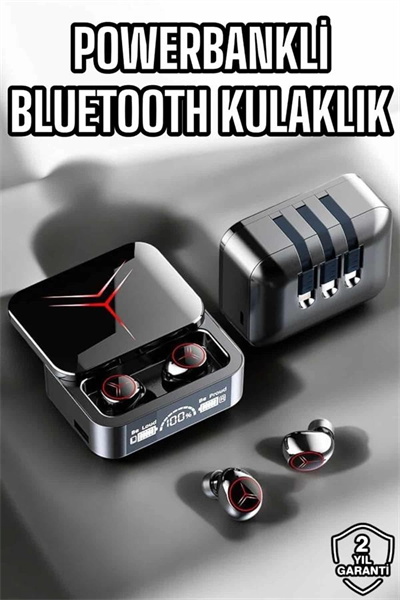 Yeni Nesil Powerbankli Bluetooth Bağlantılı Kablosuz Kulaklık