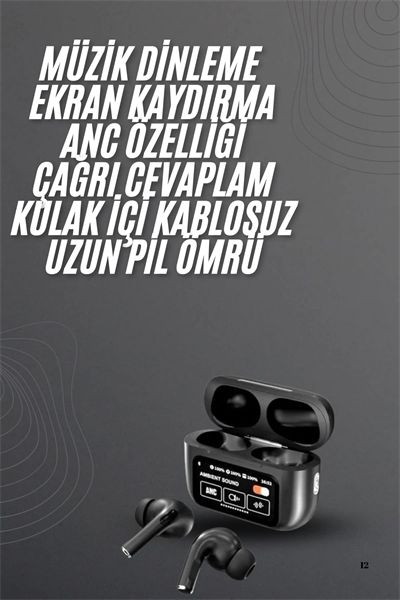 Yeni Nesil Pro Ekranlı Bluetooth Kulaklık 5.0 Bluetooth Yeni Nesil