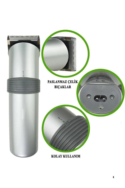 Yeni Nesil Profesyonel Şarjlı Saç Sakal Tıraş Makinesi Ayarlanabilir 4 Taraklı