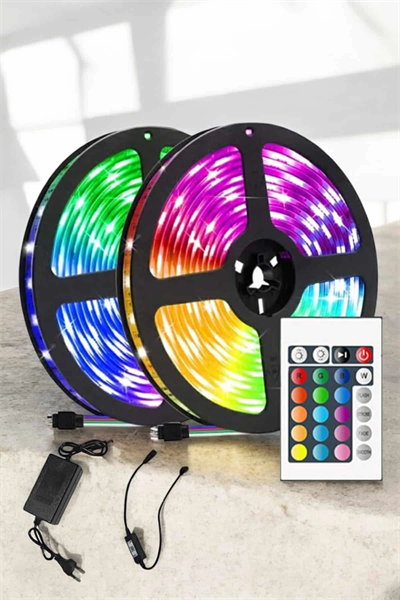 Yeni Nesil RGB Işıklı 10Metre Şerit LED Kumandalı Kullanım