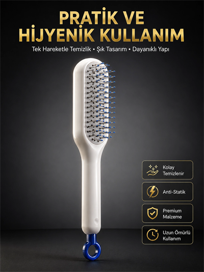 Yeni Nesil Saç Fırçası Saç Derisini Ölü Derilerinden Arındırır Kolay Temizlenen