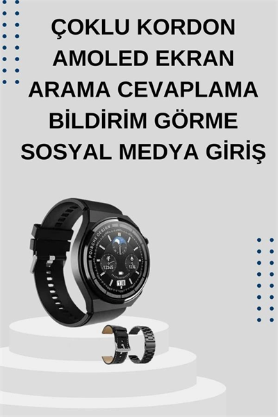 Yeni Nesil Sesli Görüşme Akıllı Saat ve Powerbank Çoklu Şarj Girişli Bluetooth Kulaklık Nabız Ölçer
