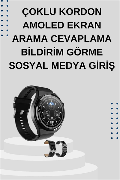 Yeni Nesil Sesli Görüşme Akıllı Saat ve Powerbank Çoklu Şarj Girişli Bluetooth Kulaklık Nabız Ölçer