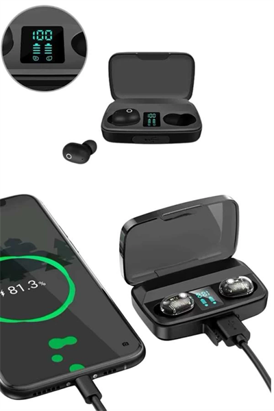 Yeni Nesil TWS Kablosuz Kulaklık Güçlü Batarya Yüksek Kalite Bluetooth 5.0 ANC Özelliği