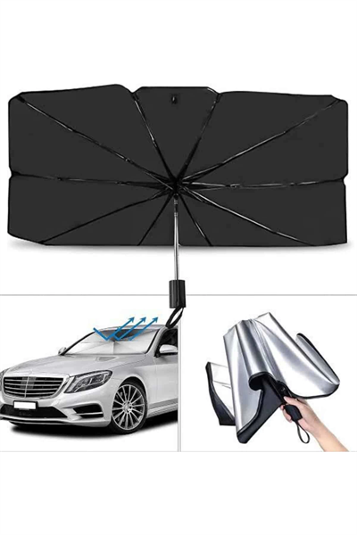 Yeni Nesil Tüm Araç Modellerine Uygun Oto Şemsiye Katlanabilir UV Işınlarına Karşı