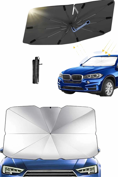 Yeni Nesil Tüm Araç Modellerine Uygun Oto Şemsiye Katlanabilir UV Işınlarına Karşı