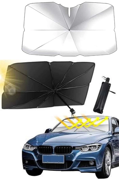 Yeni Nesil Tüm Araç Modellerine Uygun Oto Şemsiye Katlanabilir UV Işınlarına Karşı