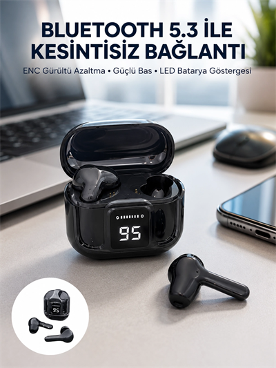 Yeni Nesil Ultrapods Pro Bluetooth Kulaklık Extra Bass Yüksek Mikrofon Kalitesi