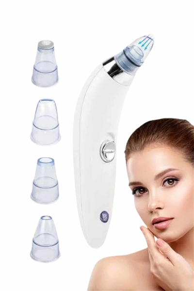 Yeni Nesil Vakumlu Pilli Siyah Nokta ve Yüz Temizleme Cihazı 4 Başlıklı