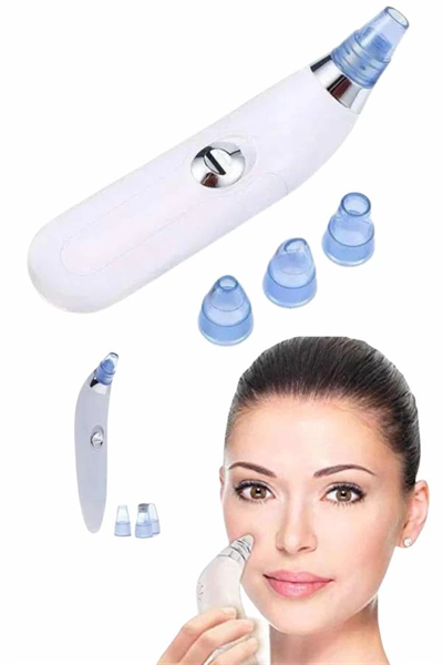 Yeni Nesil Vakumlu Pilli Siyah Nokta ve Yüz Temizleme Cihazı 4 Başlıklı