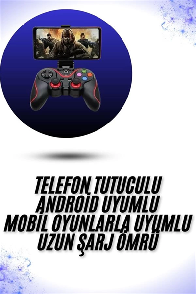 Yeni Nesil X3 Gamepad Android Uyumlu Telefon Tutucu Özellikli Joystick