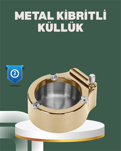 Yeniden Doldurulabilir Çakmaklı Küllük Dayanıklı Yapı