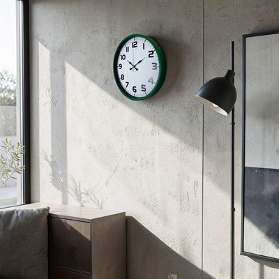 Yeşil 36 Cm Zarif Duuvar Saati