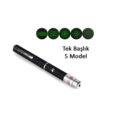 Yeşil Lazer Pointer 3000 Mw 15 Km Etkili (tek Başlık 5 Model)