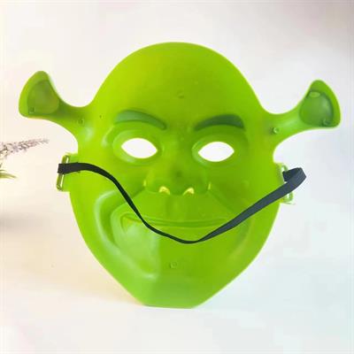 Yeşil Shrek Maskesi 21x25 cm (3936)