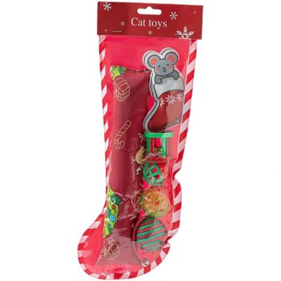 Yılbaşı Konseptli Kedi Oyuncak Seti