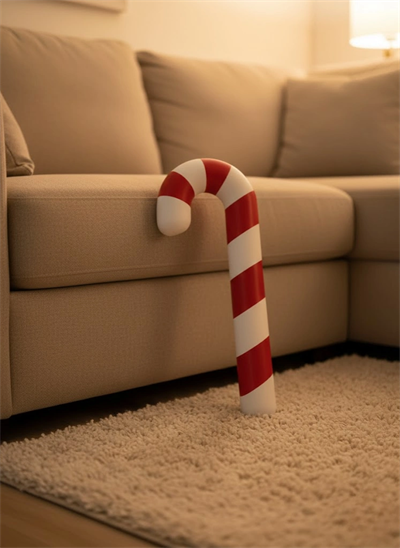 Yılbaşı Temalı Dekoratif Şeker Biblo Sıcak Salon Aksesuarı 13x34 cm