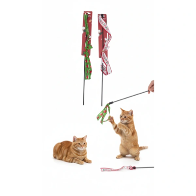 Yılbaşı Temalı Kedi Oyun Oltası