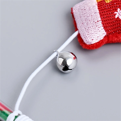 Yılbaşı Temalı Zilli Kedi Oyun Oltası