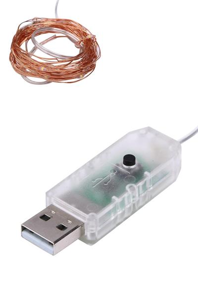 Yılbaşı ve Özel Konsept Dekorasyon 5 Mt USB Bağlantılı Led Işık (3936)