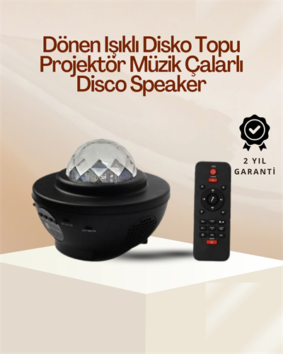Yıldız & Okyanus Dalga Projektörü – Bluetooth / USB Hoparlörlü