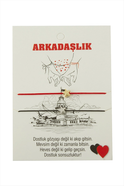 Yıldız Arkadaşlık İp Bileklik 2 Adet