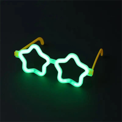 Yıldız Glow Gözlük - Yıldız Şekilli Glow Stick Gözlüğü - Glow Partisi Gözlük 12 Adet Bx40